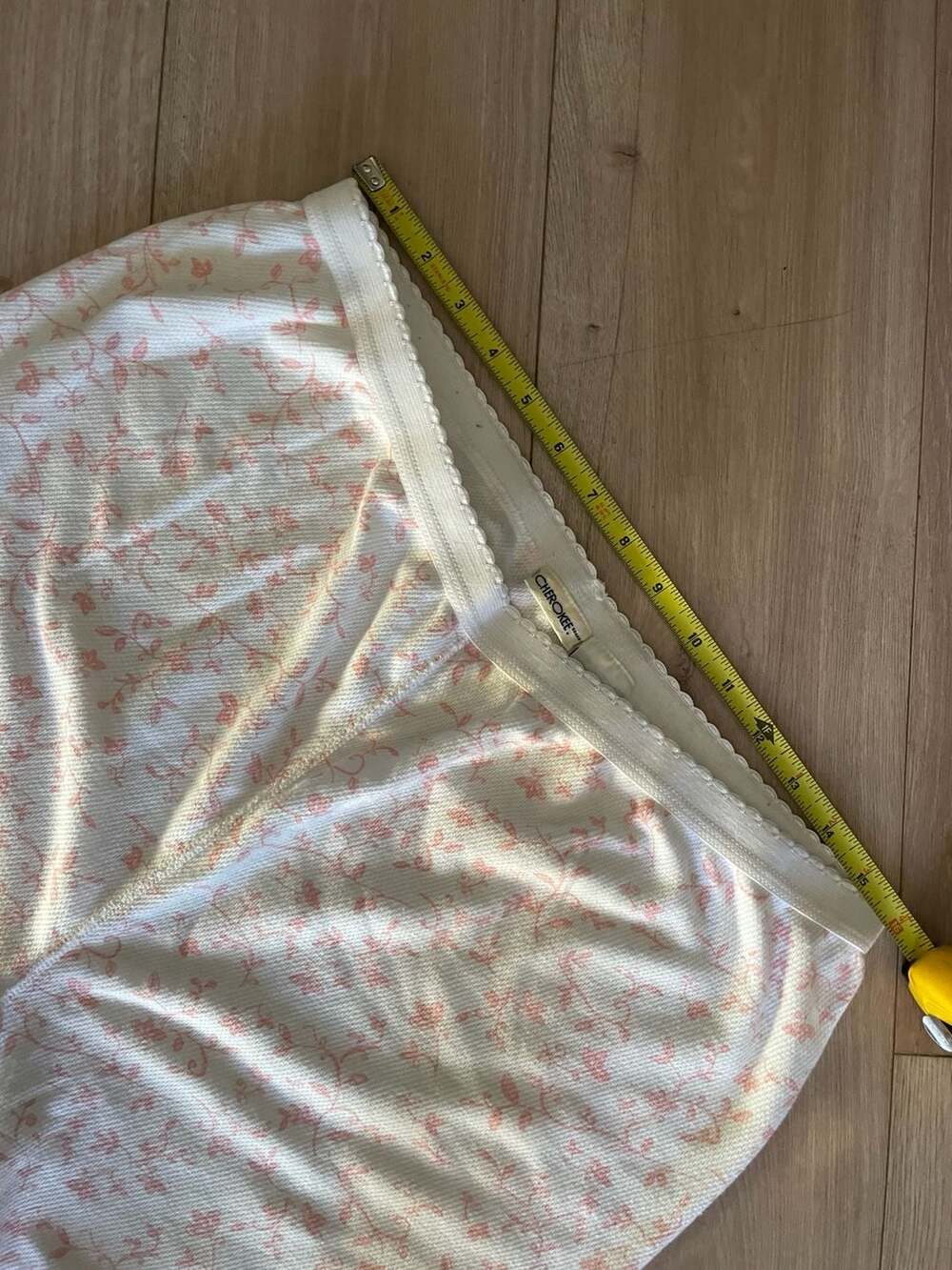 Y2K Vintage Cherokee Pink & White Floral Pajama Pants Size XXL